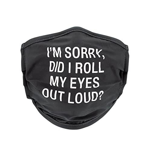 Say What I'm Sorry Face Mask, Black