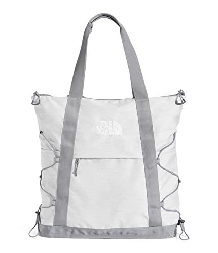 The North Face Borealis Laptop Tote Backpack, TNF White Metallic Melange/Mid Grey, One Size