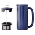 ESPRO - P7 French Press - Double Walled Stainless Steel Insulated Coffee and Tea Maker with Micro-Filter - Keep Drinks Hotter for Longer, Perfect for Home (Aegean Blue, 18 Oz)