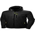 Helly Hansen Men's Crew Hooded Jacket, 990 Black, XXXX-Large