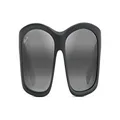 Maui Jim Mens Full Rim Sunglasses, Matte Soft Black With White & Blue / Neutral Grey, 61mm US