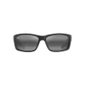 Maui Jim Mens Full Rim Sunglasses, Matte Soft Black With White & Blue / Neutral Grey, 61mm US