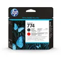 HP 774 P2V97A DesignJet Printhead, Matte Black/Chromatic Red