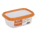 Décor Match-ups Basics Oblong Orange 200ml|Food Storage Pantry Container |Ideal for Meal Prep| BPA Free|Dishwasher, Freezer & Microwave Safe