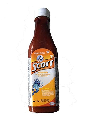 Glaxo Smith Klein Scott Emulsion Traditional Flavour Cod Liver Oil Vitamin Supplement 180 ml