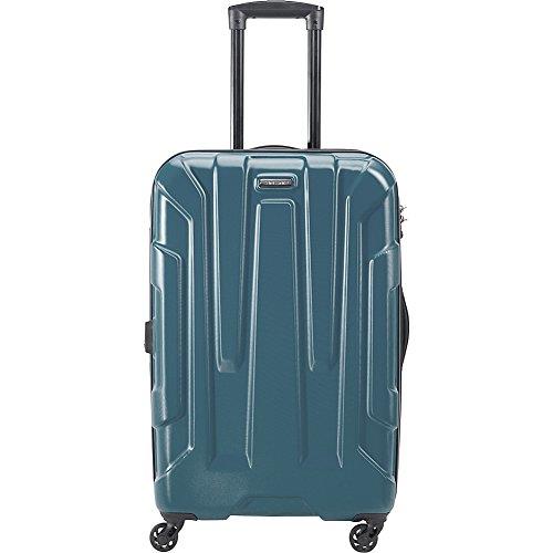 Samsonite Unisex-Adult Centric Hardside Expandable Luggage with Spinner Wheels, Teal, Checked-Medium 24-Inch, Centric Hardside Expandable Luggage with Spinner Wheels