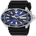 Orient Men's Kamasu Stainless Steel Japanese-Automatic Diving Watch, Blue - Rubber Strap, Diving Watch