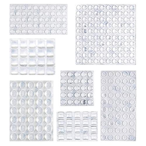 Amazon Basics 300-Piece Clear Self Adhesive Rubber Bumpers Pads