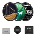 NEEWER 3PCS 67mm Star Filters, Adjustable Cross Screen Star Effect Filter (4, 6, 8 Points) with Ultra Slim Aluminum Alloy Frame, HD No Dark Corners with Double Sided Nano Coatings