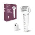 Panasonic Wet/Dry, 3 Speed Cordless Rechargeable Epilator with 2 Attachments and LED Light (ES-EY31-W541)