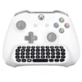 Megadream Xbox One Wireless Chatpad Keyboard with 3.5mm Audio Jack for Microsoft Xbox One, Xbox One Slim, Xbox One X, Xbox One Elite Controller – 2.4G USB Receiver & Charge Cable included - White