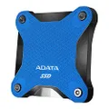 ADATA SD600Q 240GB Ultra-Speed Portable Durable External SSD - Up to 440MB/s -3D NAND USB3.2 Blue (ASD600Q-240GU31-CBL)