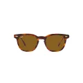 Ray-Ban Rb2298f Hawkeye Low Bridge Fit Square Sunglasses, Striped Havana/Brown, 54 mm