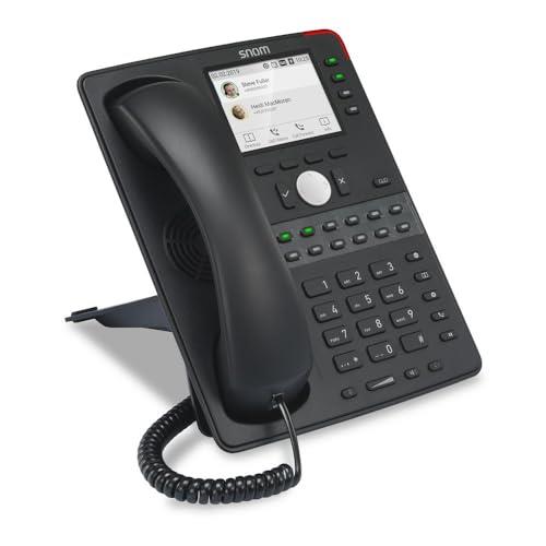 Snom D765 12 Line Professional IP Phone, Black, 3.5-Inch Display Size