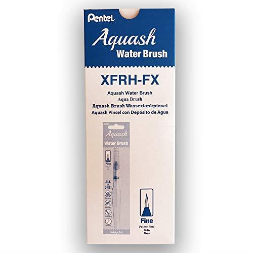 Pentel Arts Aquash Water Brush Fine Tip, Box of 10 Brushes (XFRH-F)
