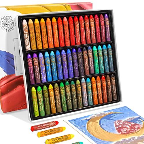 Paul Rubens Oil Pastel Chalk Set, 48 Colours, Oil Pastels, Soft Pastel Colours, Non-Toxic for Artists, Students and Children, Ideal for Sketching, Decorating