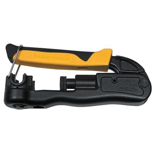 Klein Tools A-VDV211063 Compression Crimper Lateral, One tool for both inside (premises) and outside (utility) cabling