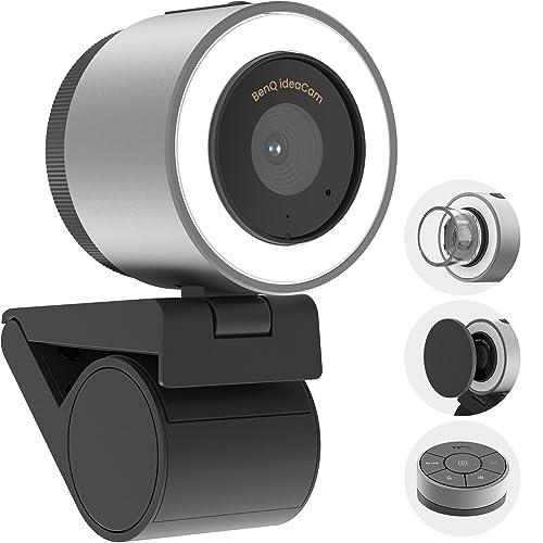 BenQ ideaCam S1 Pro Hybrid Webcams with Document Camera and Computer and Streaming Camera for PC and Webcam with Zoom Lens and Webcam with Light and Noise Canceling Microphone for Desktop Computer