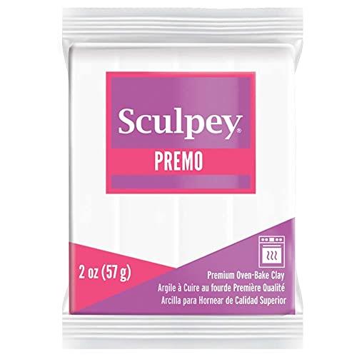 Sculpey PE02 5001 Premo- 57g- White Polymer Clay, 10.4 x 5.6 x 5.1 cm