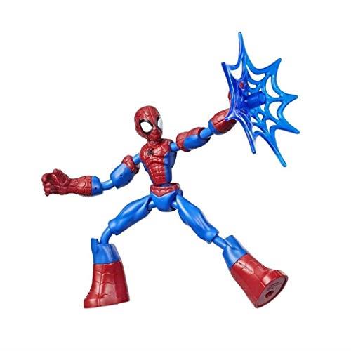 Marvel Spiderman Bend and Flex - 6" Spider-Man - Flexible Action Figure - Twist Bendable Arms and Legs Into Imaginative Poses - Toys for Kids - Boys and Girls - E7686 - Ages 4+