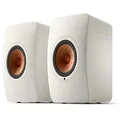 KEF LS50 Wireless II Bookshelf Speaker (Pair, Mineral White)