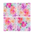 Maxwell & Williams Teas & C's Dahlia Daze Cork Back Placemat Set of 4 34x26.5cm Assorted Gift Boxed