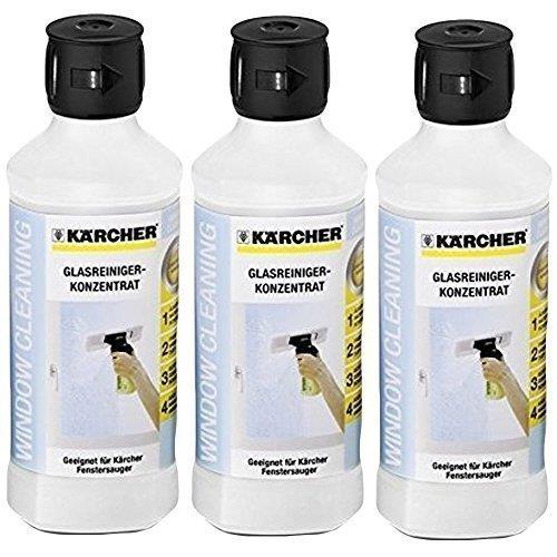Karcher Window VAC Glass Cleaning Surface Shine Concentrate Solution (Pack of 3)