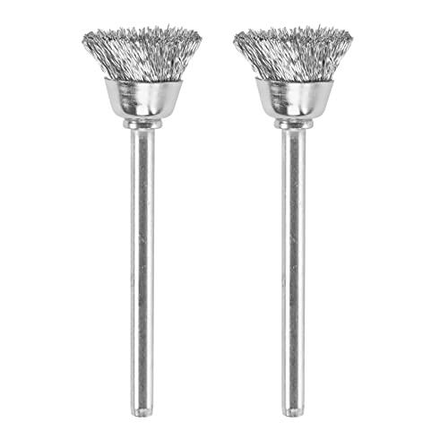 Dremel 442 Carbon Steel Brush Accessory Set, 2 Brushes (13 mm) for Cleaning and Removing Rust of Metal
