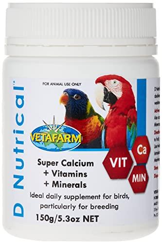 Vetafarm D'Nutrical Calcium Supplement for Birds, 150g