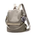 Backpack Purse for Women Anti theft Bookbag Purse Lightweight Shoulder Bag Satchel Handbag for Travel, Daily and Shopping, Khaki, Medium