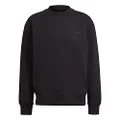 adidas Originals Men's Adicolor Trefoil Crewneck Sweatshirt, Black, Medium