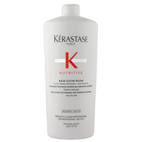Nutritive Bain Satin Riche Shampoo by Kerastase for Unisex - 34 oz Shampoo