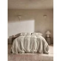 Linen House Calder Bed Cover, Oatmeal, 240 x260 cm Size