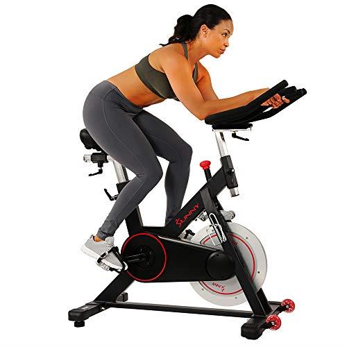 Sunny Health & Fitness SF-B1805 Magnetic Belt Drive Indoor Cycling Bike With High Weight Capacity And Tablet Holder