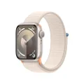 Apple Watch Series 9 [GPS 41-mm] Smartwatch with Aluminum Case with Starlight Sport Loop One Size
