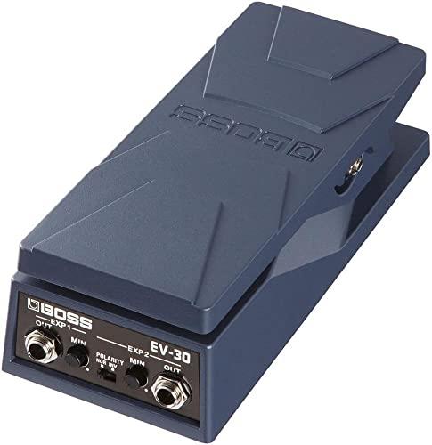 BOSS Ev-30 Dual Expression Pedal, Space-Saving Expression Pedal with A Rugged Die-Cast Aluminum Body