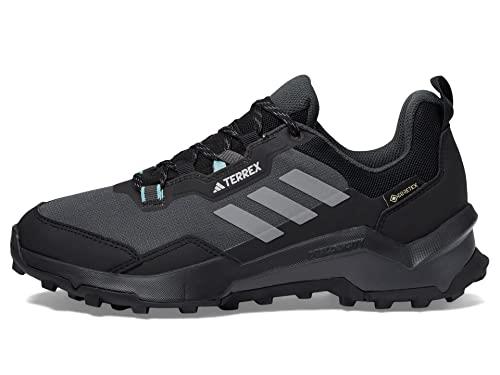 adidas Women's Terrex Ax4 Gore-tex Hiking Sneaker, Black/Grey/Mint Ton, 11 US
