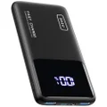 INIU 22.5W Power Bank, 10000mAh Slim USB C Portable Charger Fast Charging PD3.0 QC4.0, LED Display Battery Pack Portable for iPhone 15 14 13 12 Pro Max Samsung S22 Google LG Xiaomi AirPods Switch iPad