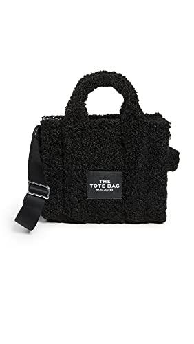 Marc Jacobs Woman's Borsa The Marc Jacobs The Mini Traveler Tote Bag In Pelliccia Ecologica Nera Black