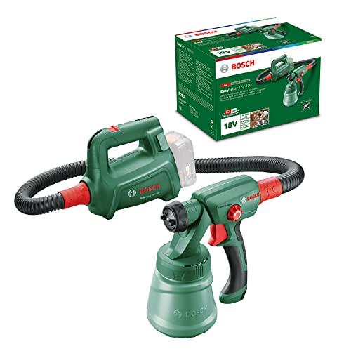 Bosch Home & Garden 18V Cordless Paint Sprayer Without Battery, Wood Paints, Lacquers & Oils (EasySpray 18V-100)
