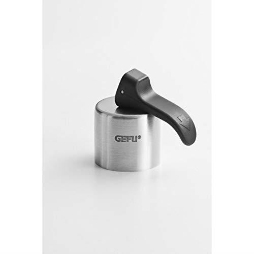 GEFU Botelo Bottle Stopper, Silver/Black, 12498