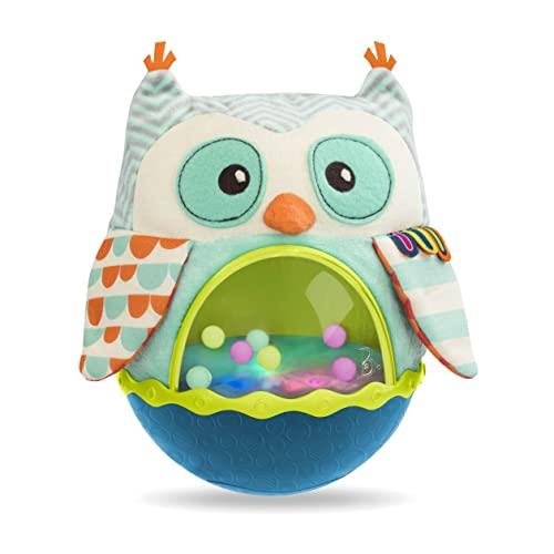 B. Baby – Roly-Poly Owl – Baby Toy – Sensory & Musical Toy for Babies – Wobbling Toy with Colorful Balls – 6 Months + – Owl Be Back