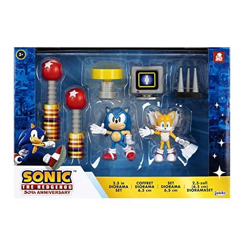 Sonic The Hedgehog Jakks Pacific Jackalope Sonic Figure Diorama Set, 2.5 Inch Multicolor