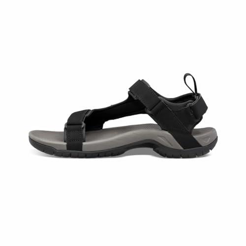 Teva Mens Ankle-Strap Sport Sandal, Black, 11.5 US
