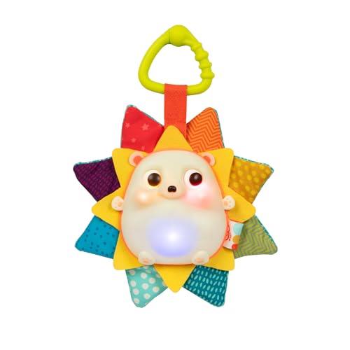 B. Baby – Musical Light-Up Baby Toy – Hedgehog Toy with Lights & Sounds – Sensory Toy for Newborns, Babies – Music & Glowing Lights – 0 Months + – RainGlow Buddy