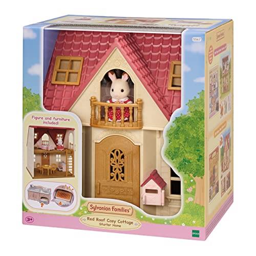 Sylvanian Families - 5567 Red Roof Cosy Cottage Starter Home, Doll House