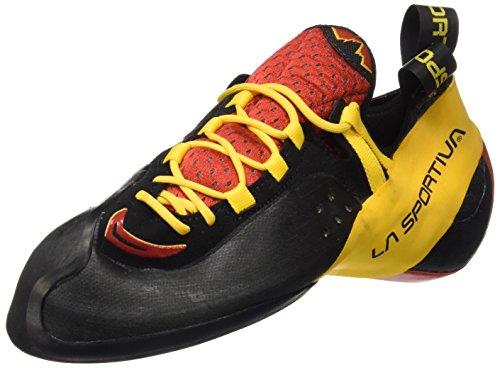 La Sportiva Men's Genius Climbing Shoes, Red Yellow, 6.5 US