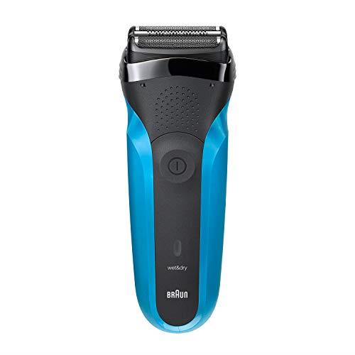 Braun Series 3 Clean & Close, Electric Shaver, Washable, Rechargeable, Cordless, Black/Blue