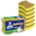 MR.SIGA Non-Scratch Scrub Sponges, Biodegradable Natural Dish Sponge, Dishwashing Sponge for Kitchen, 12 Pack