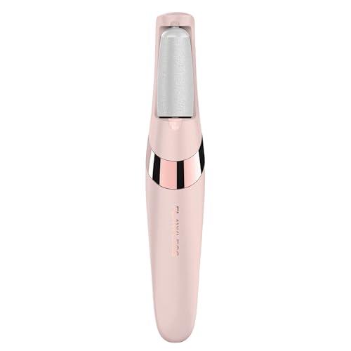 Finishing Touch Flawless Pedi Electronic Tool - Rechargeable & Cordless - Removes Tough Calluses & Cracked Dry Skin Safely - Easy To Use - Built-in LED Light - Two Speeds & Two Heads